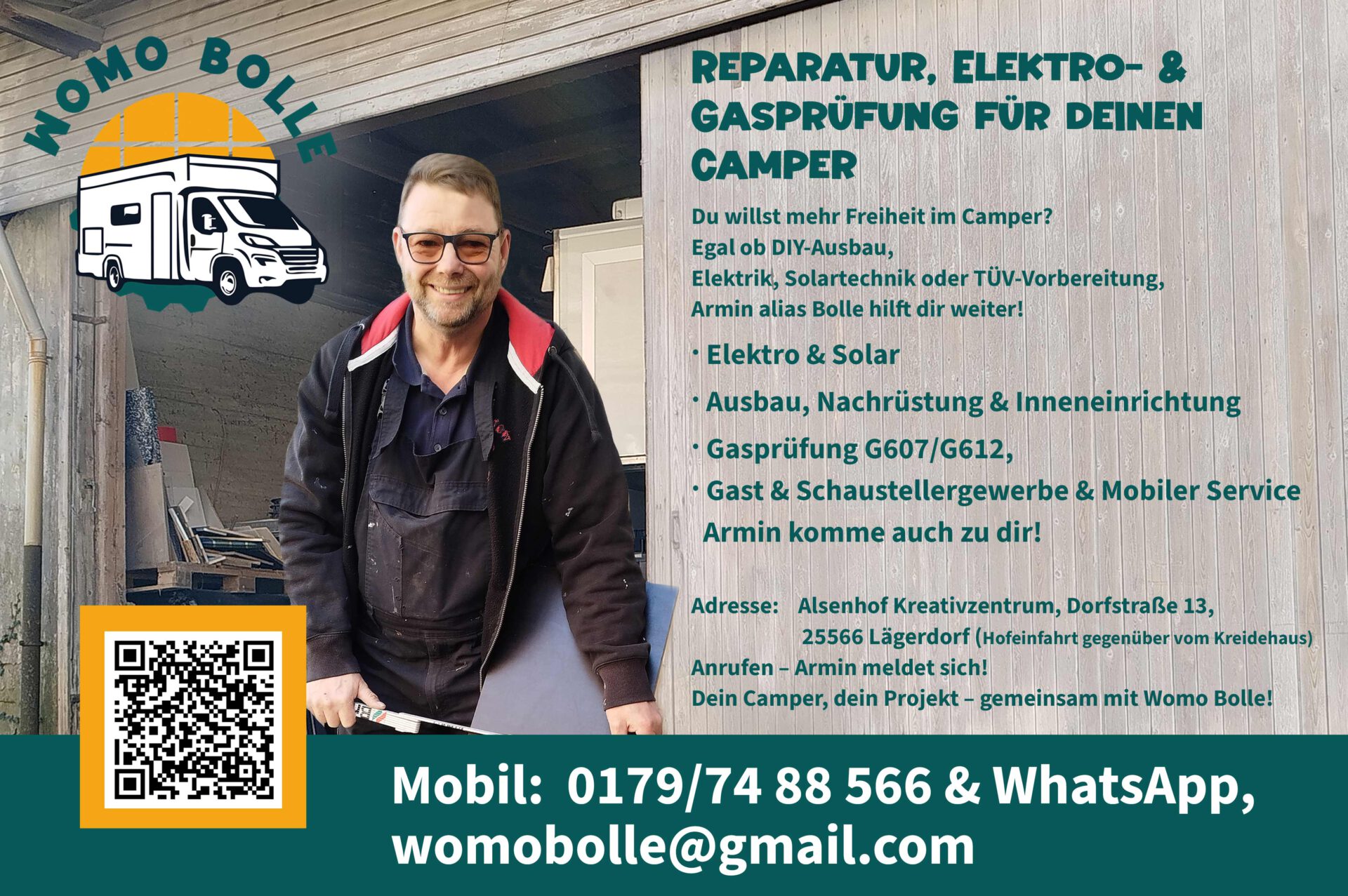 Willkommen Womo Bolle – Strom im Camper, Herzensprojekt